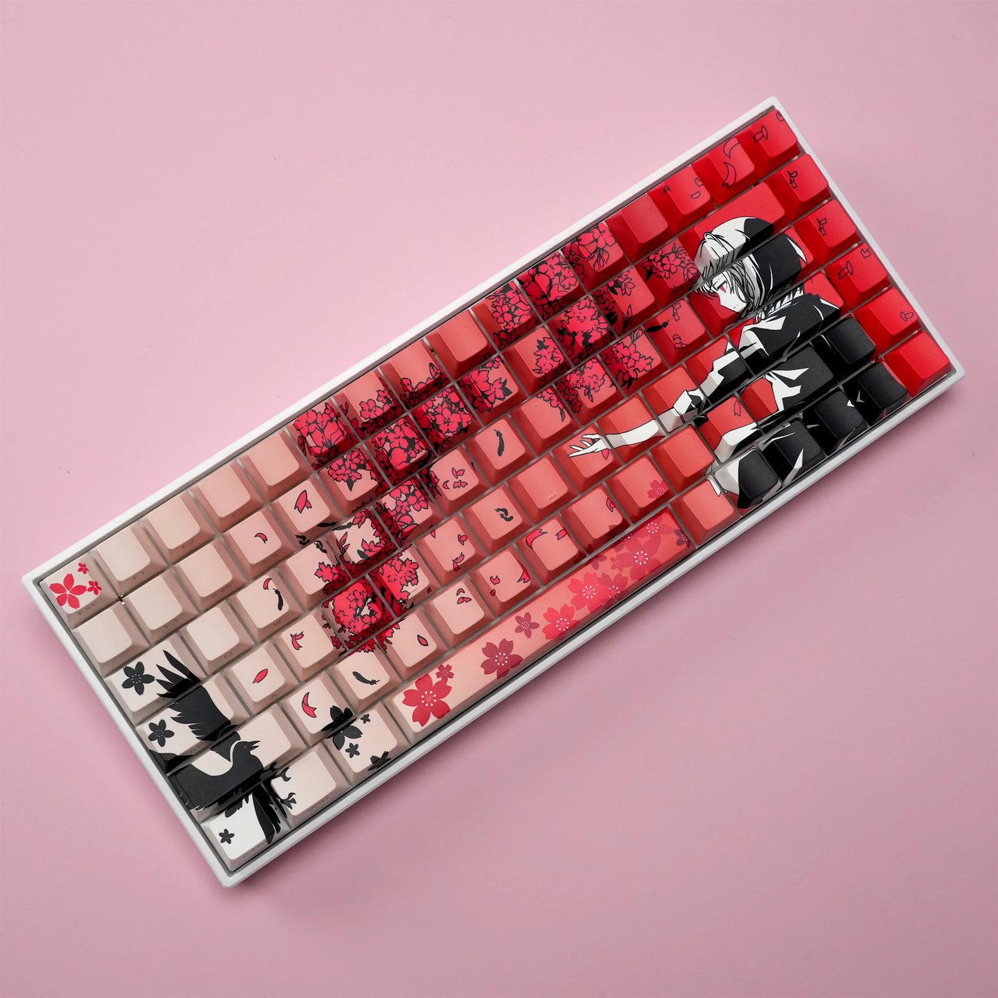 Sakura Raven Keycaps
