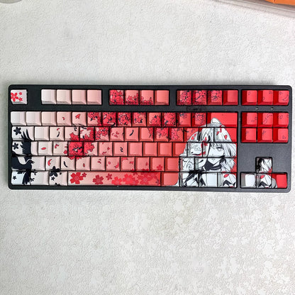 Sakura Raven Keycaps