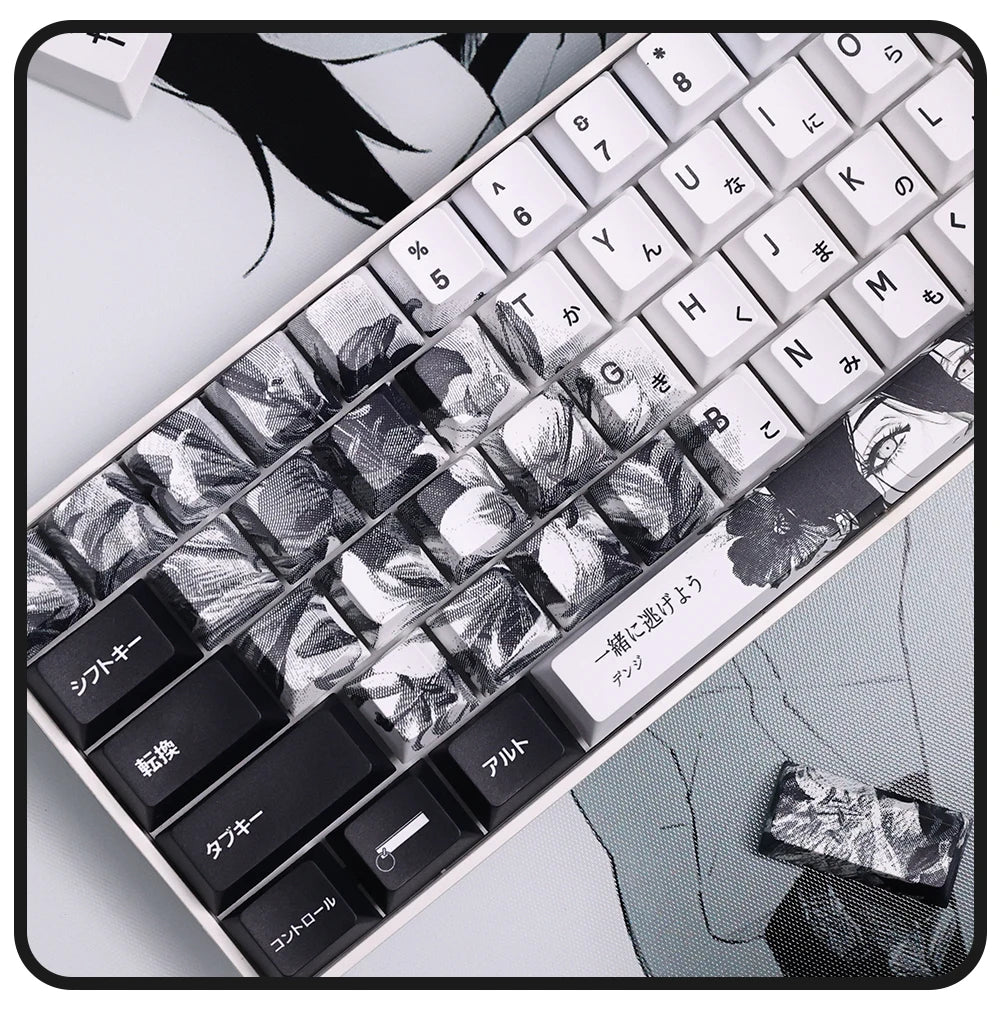 Chainsaw Man Anime Keycaps