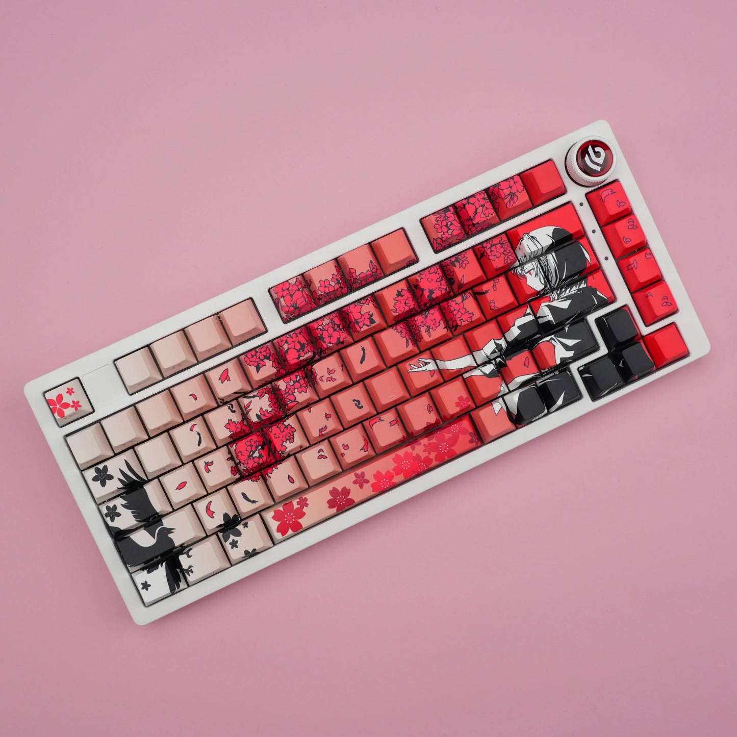 Sakura Raven Keycaps
