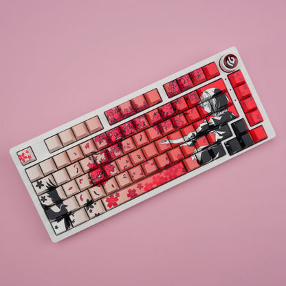 Sakura Raven Keycaps