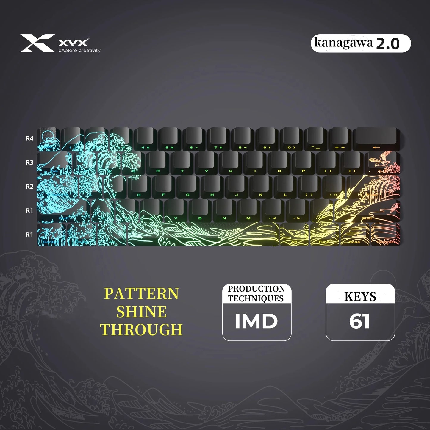 Icey Cobweb Keycaps