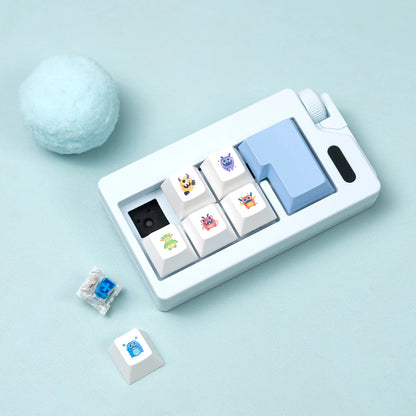 Fidget Clicker Keychain Toy Mechanical Keyboard