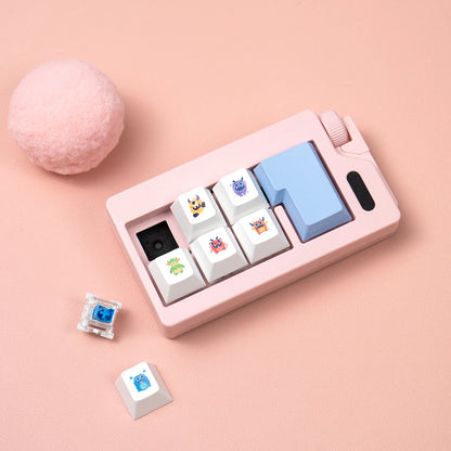 Fidget Clicker Keychain Toy Mechanical Keyboard