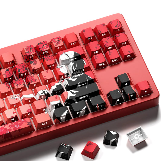 Sakura Raven Keycaps