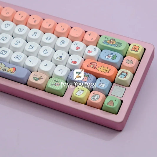 Cartoon Village Keycaps