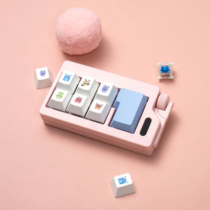 Fidget Clicker Keychain Toy Mechanical Keyboard