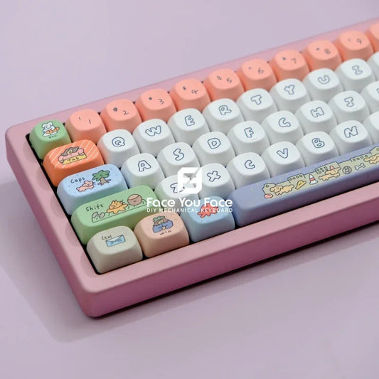 Cartoon Village Keycaps