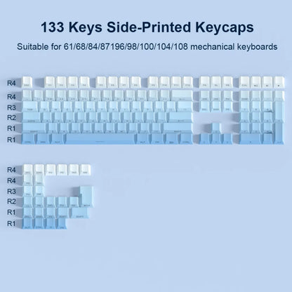 Double Shot Grey Keycap Set
