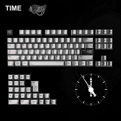 Metal Feel PBT Keycaps Top Print