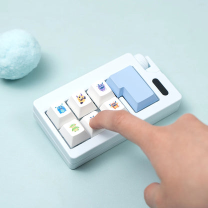 Fidget Clicker Keychain Toy Mechanical Keyboard