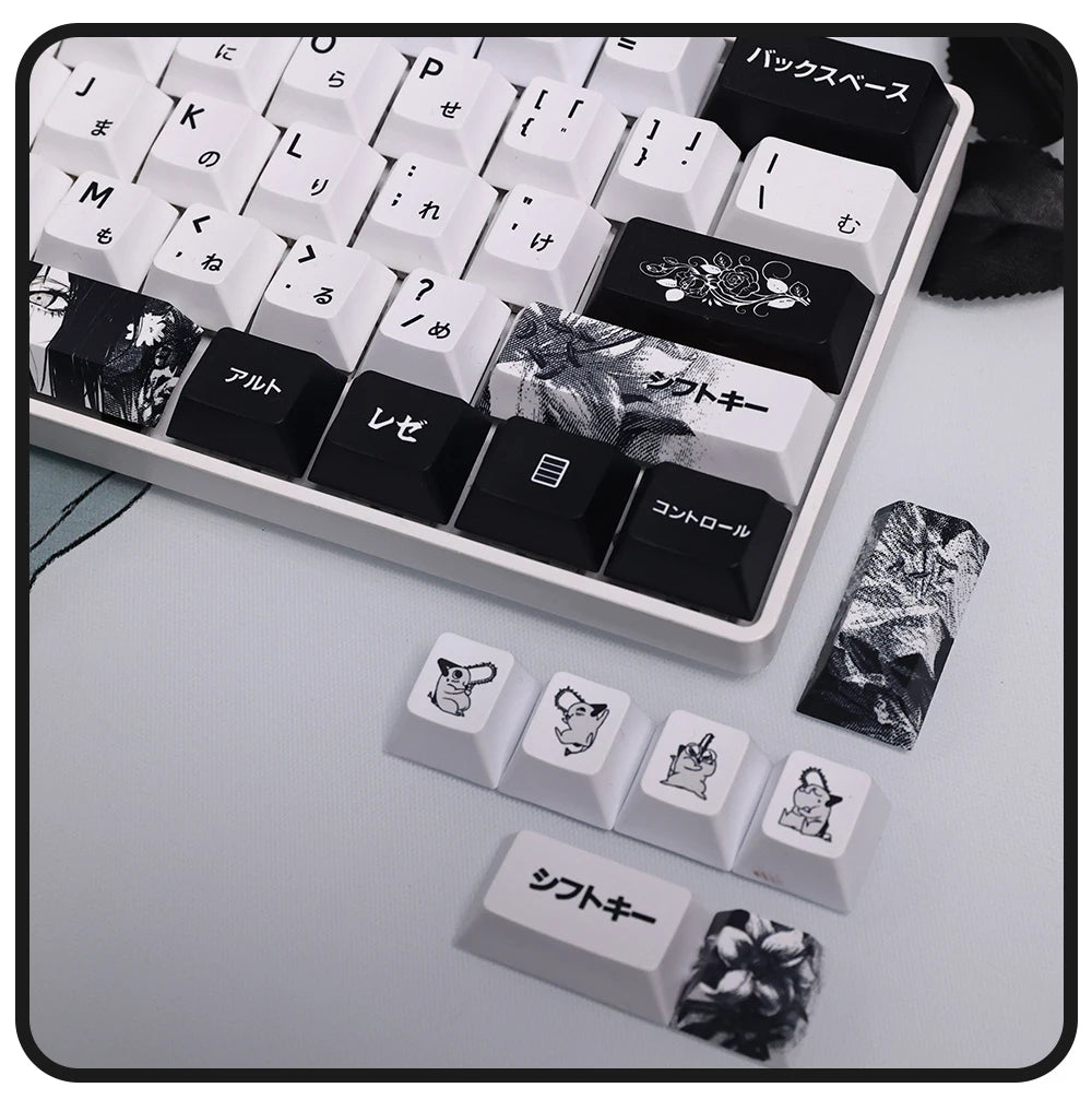Chainsaw Man Anime Keycaps